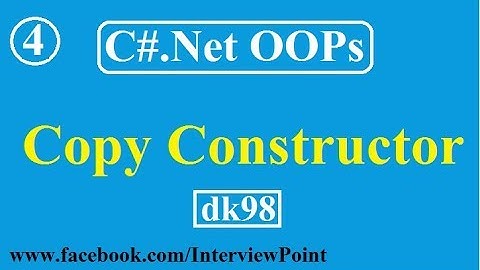 C# Copy Constructor