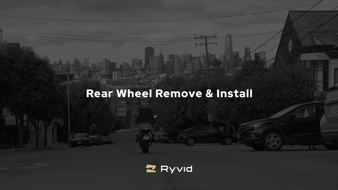 Picture of Rear Wheel Remove & Install | Ryvid Anthem Service Guide - YouTube