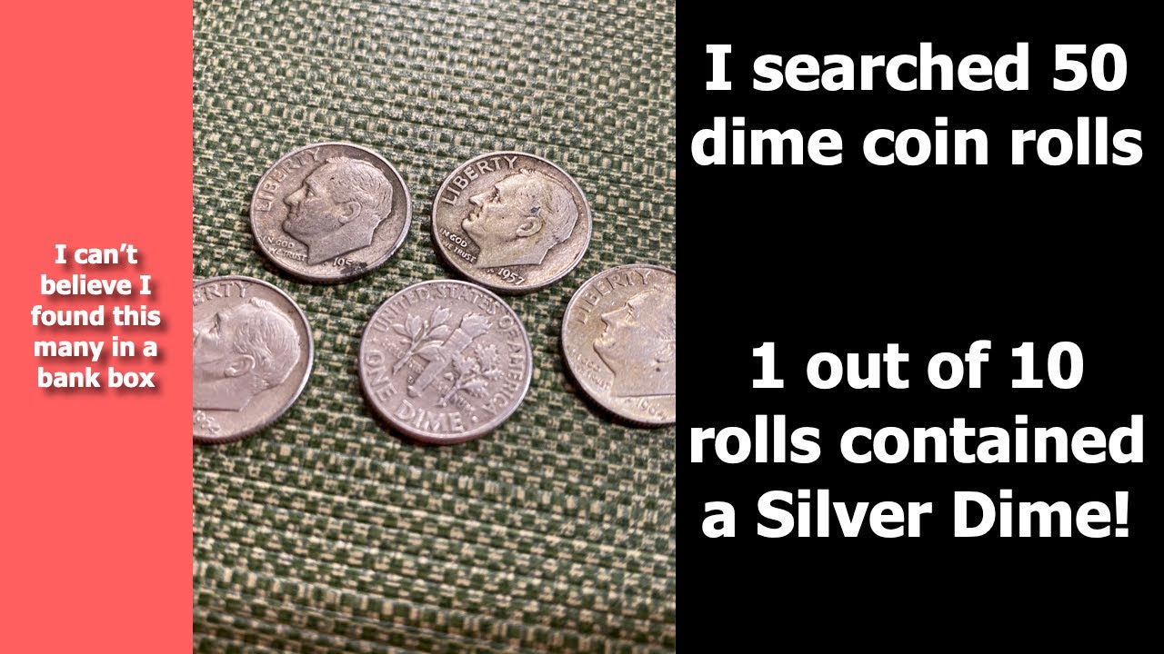 Coin Roll Hunting Dimes My Best Hunt Yet! YouTube
