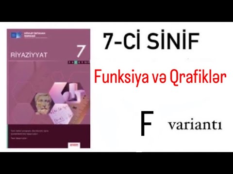 7-ci sinif DİM test. Funksiyalar və Qrafiklər- F variantı