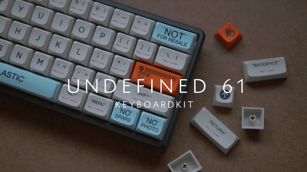 $150 MARVODIY Undefined 61 Keyboard Kit Unboxing, Build, Typing sound ...