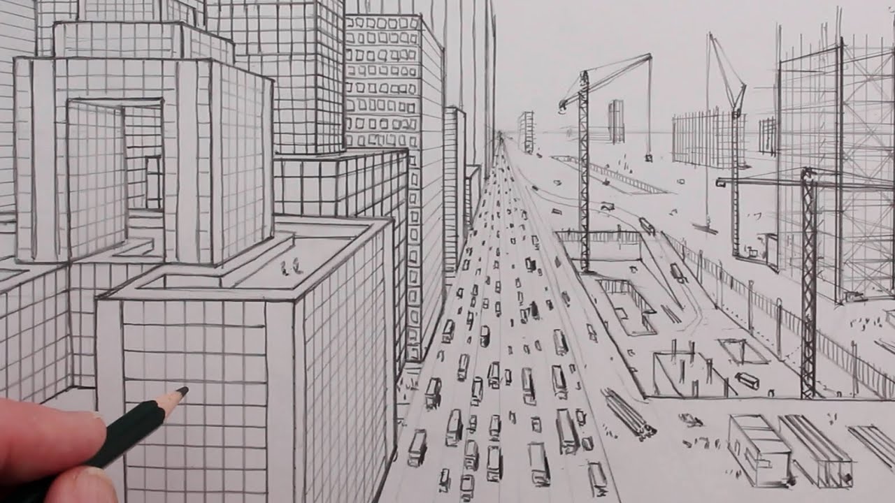 theartacademy - YouTube | 1 point perspective, 2 point perspective drawing, One  point perspective