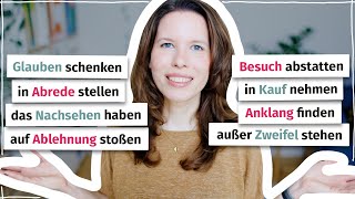 Nomen-Verb-Verbindungen für Fortgeschrittene (C1)