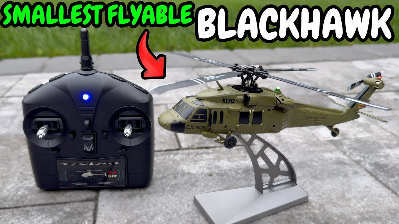 World's SMALLEST scale RC Helicopter! - K170 Black Hawk UH