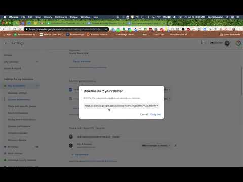 Public URL to Google Calendar