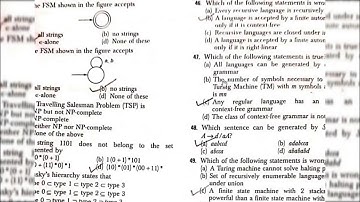 Chapter 2: Computability part 3: MCQ Exercise Question and Answers. UGC NET arihant publications