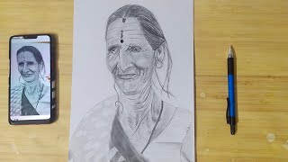 Drawing souravjoshis grandmother?||@souravjoshiarts||amma||artstic_way