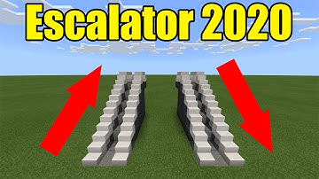 How to Make a Working Escalator - Minecraft PE / Bedrock Edition (No Addon, No Mod)