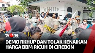 Aksi Demo Tolak RKUHP & Kenaikan Harga BBM Berujung Hijau | Kabar Hari Ini tvOne
