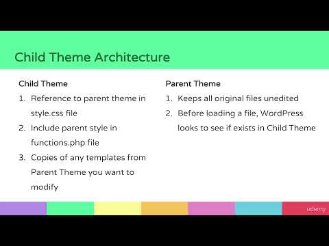 udemy上价值 $799 完整的WordPress主题和插件开发课程2021   25 027 Child Theme BasicsAv552428070,P25