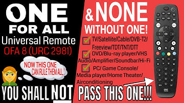 ONE for ALL Universal Remote OFA 8 (URC 2981) Unboxing