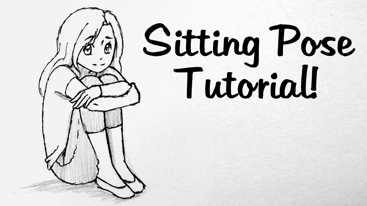 How to Draw Manga Knee Hugging Pose YouTube