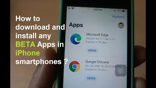How to download and install any BETA Apps in iPhone smartphones ?