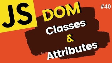 Create HTML Classes and Attributes in JavaScript