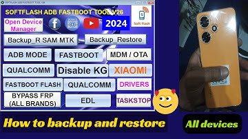 how to BACKUP RESTORE | SAMSUNG FRP ENABLE ADB TOOL 2024 | Samsung QUALCOM FRP REMOVER