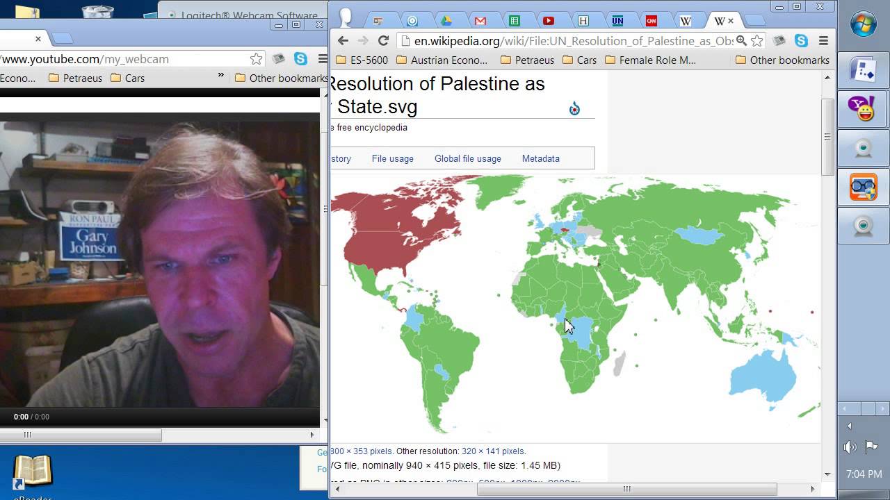 UN General Assemby Vote on Palestinian Statehood, How each country voted, Resolution 6719
