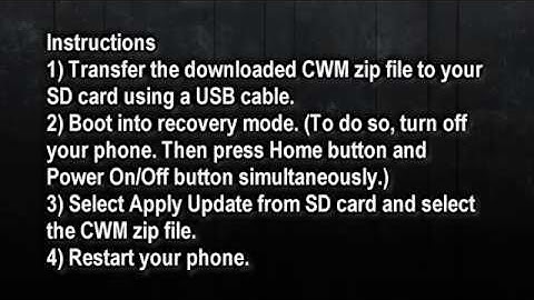 How to Install Clockworkmod Recovery Version 5 on Samsung Galaxy Ace GT S5830 Tutorial)283