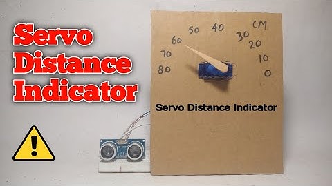 DIY Servo Distance Indicator Tutorial: Arduino Project for Beginners #arduinoproject