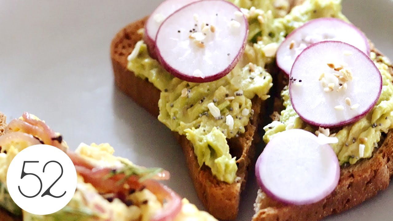 Three Delicious Smørrebrøds (open faced sandwiches)