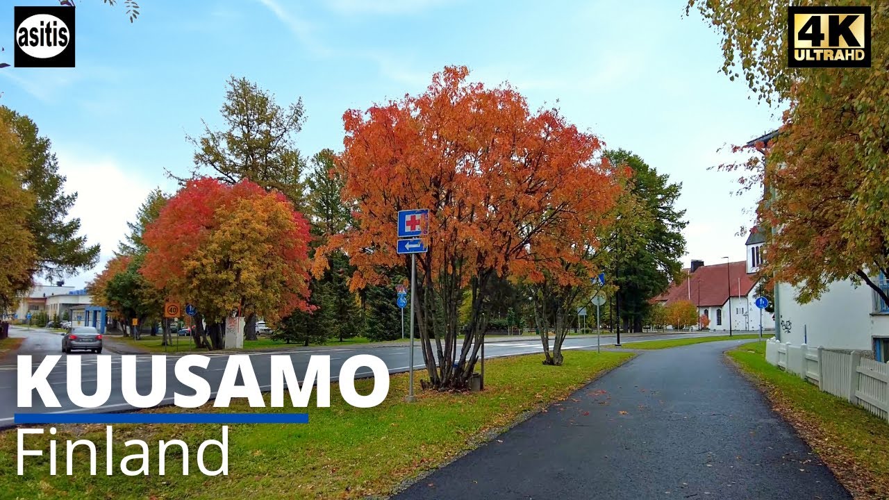 Finland Small City Walks: Autumn Colors Walking Tour in Kuusamo