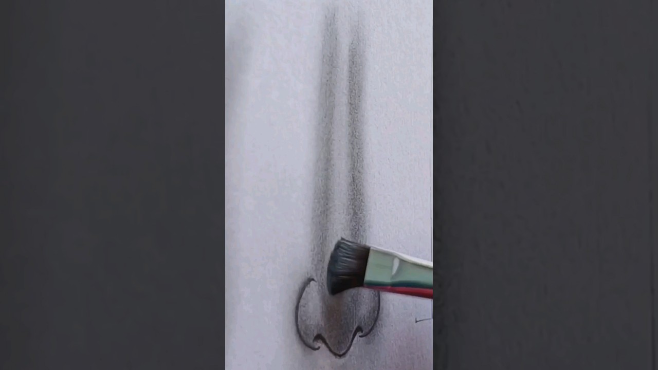 REALISTIC NOSE FRONT VIEW DRAWING 👃 😍  How to Draw Step by Step ✨️ 