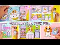HOW TO MAKE PAPER DOLLHOUSE FOR PAPER DOG | SIMPLE PAPER CRAFTS DIY Tutorial