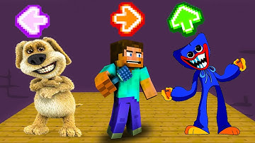 FNF Character Test | Gameplay VS Playground | VS Huggy Wuggy | VS Steve | VS Talking Ben