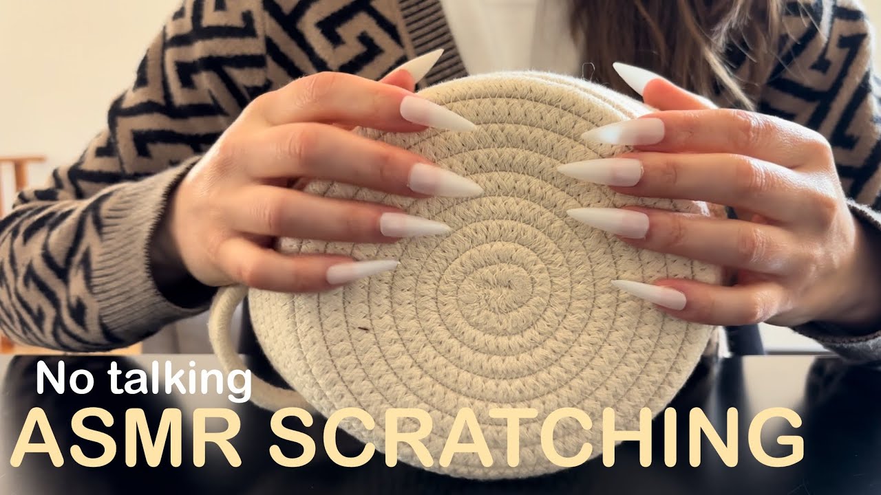 ASMR | Wicker scratching | No Talking | Relaxing Sounds for Sleep 