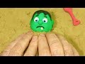 BabyHulk playing sand 💕Superhero Play Doh Stop motion videos for kids