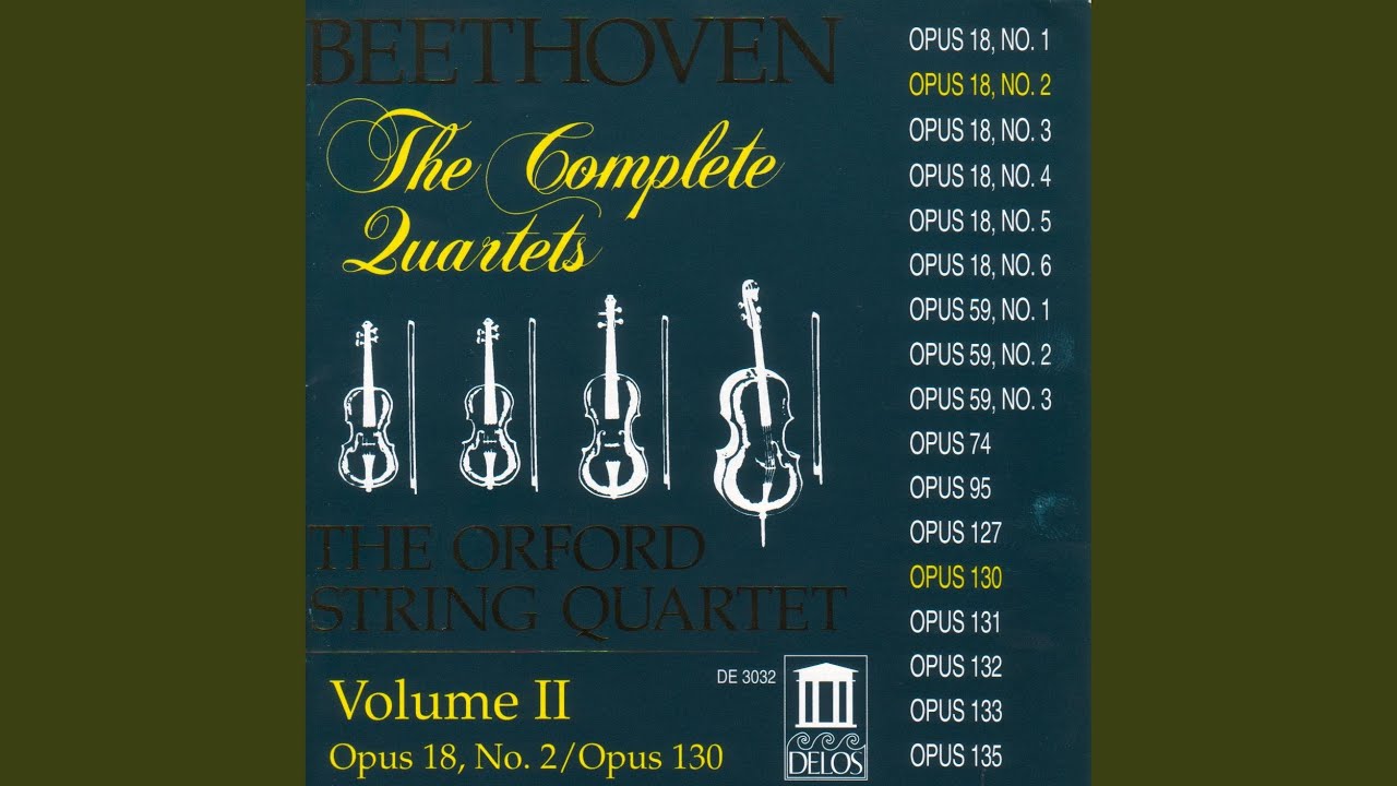 String Quartet No. 2 in G Major, Op. 18, No. 2: III. Scherzo: Allegro String Quartet No. 2 in G Major, Op. 18, No. 2: III. Scherzo: Allegro