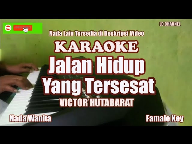 Jalan Hidup Yang Tersesat - Karaoke Nada Wanita class=