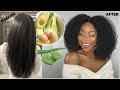 Intense Aloe Vera + Avocado protein treatment for massive hair growth. CURLY TO STRAIGHT ROUTINE