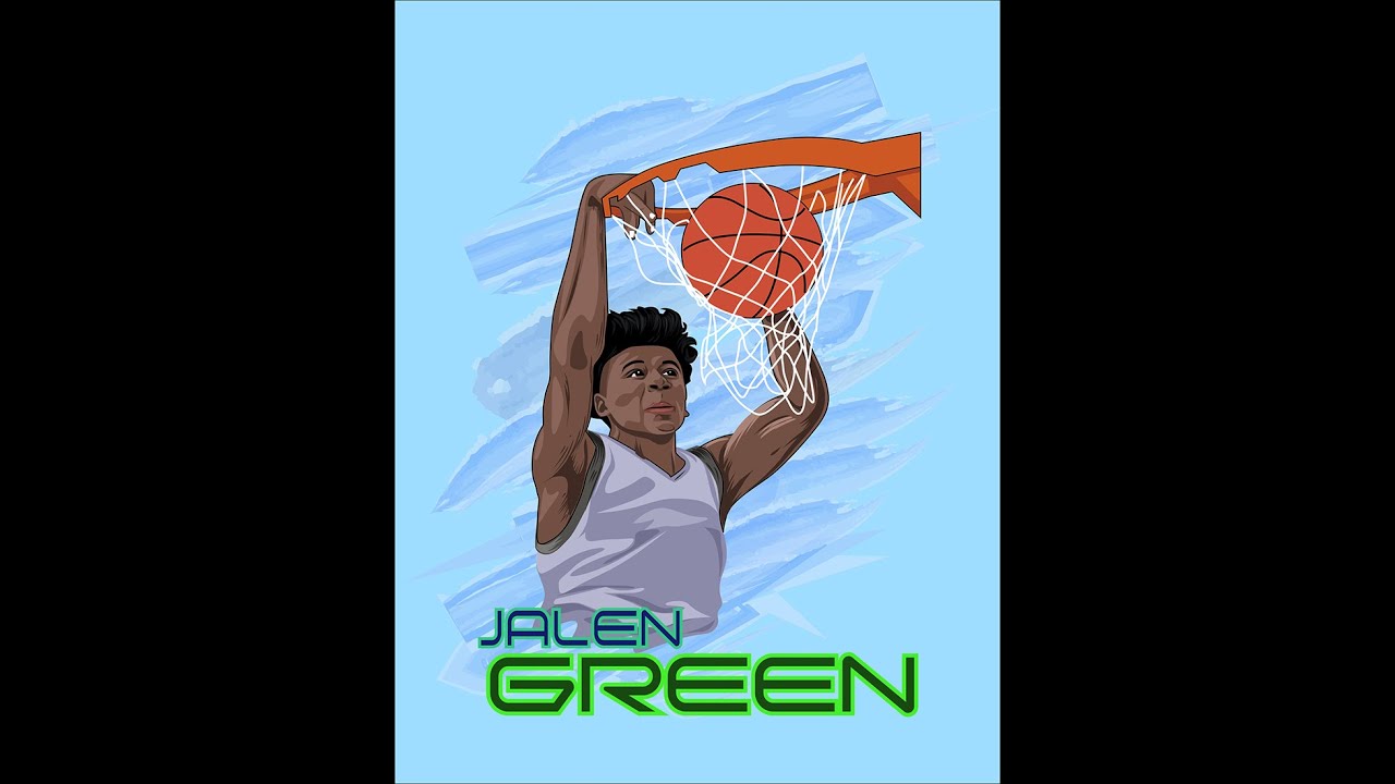 Jalen Green Cartoon Drawing - YouTube