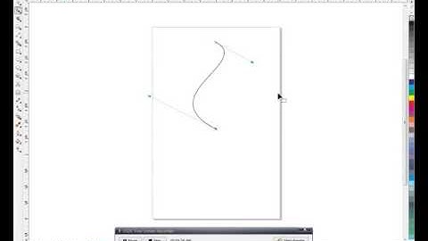How to curve a line in Corel DrawX6