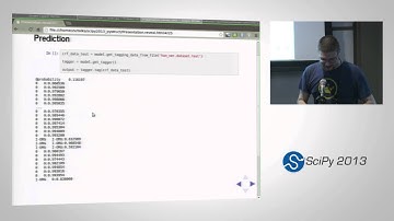 Using Python for Structured Prediction; SciPy 2013 Presentation