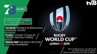 7/8 Sports. Emission du lundi 16 septembre 2019
