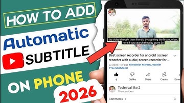 Subtitle kaise lagaye | How to add a Automatic English subtitle on youtube video |2025|