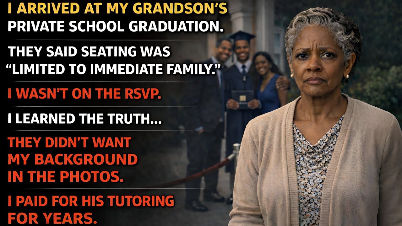 I Arrived At My Grandsons Private School Graduation And Was Told Seating Was Limited To Family Later