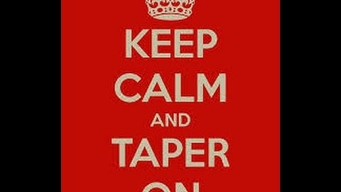 Difference between taper/deload and benefits of taper