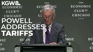Federal reserve chair says US economy remains 'solid' despite uncertainty over Trump tariffs