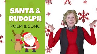 Santa and Rudolph Poem and Song | Holiday Kid Brain Breaks | Bandana Suzanna