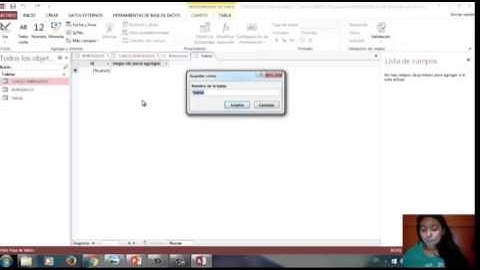 COMO AGREGAR CAMPOS EXISTENTES EN MICROSOFT ACCES