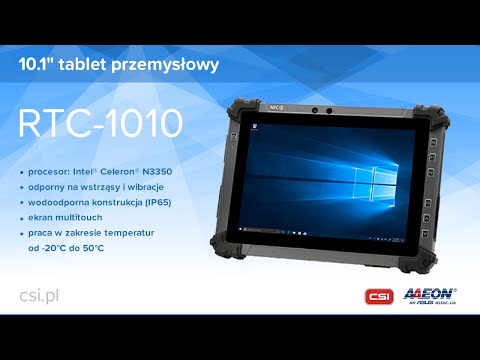 Wytrzymały 10” tablet przemysłowy RTC-1010 od AAEON