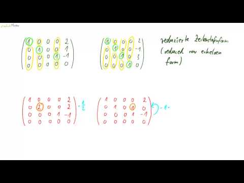 Video: Woher wissen Sie, ob eine Matrix in reduzierter Zeilenstufenform vorliegt?