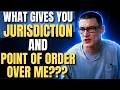 Sovereign Citizen TRIES Point Of Order And Gets CHECKED