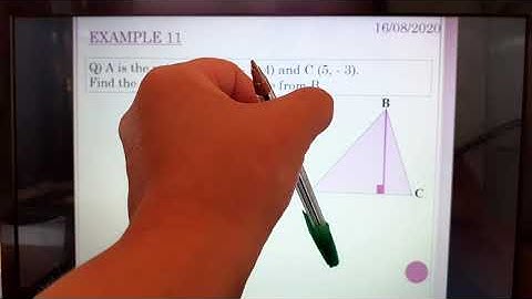 Higher Maths Straight Line - Altitude of a Triangle
