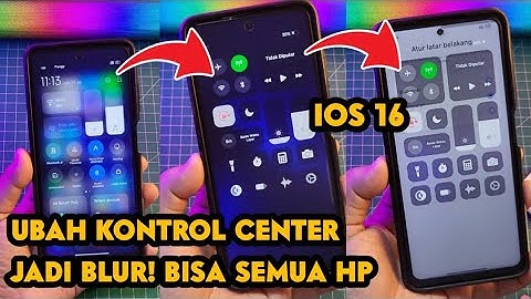 Keren Juga Kontrol Center ini! Wajib Coba! dan yang mau kontrol Centernya menjadi Blur Full Tutorial