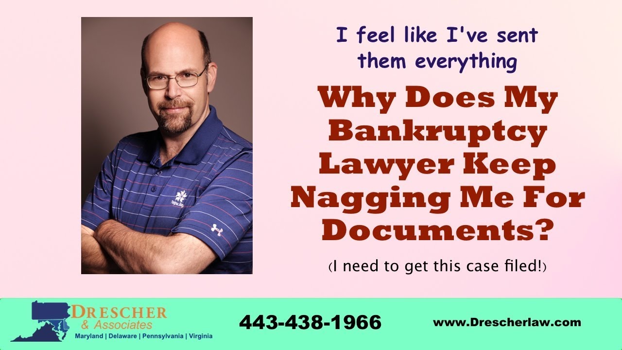 Why Does My Bankruptcy Lawyer Keep Nagging Me For Documents? - YouTube