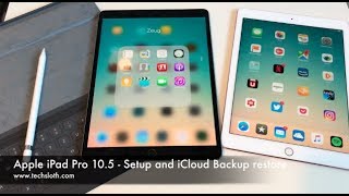 ... and we continue with the new apple ipad pro. this time do setup
also restore a backup from a...