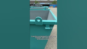 Industrial crane lift waste bin steel garbage bin waste recycling chain lift skip bin#cranebins